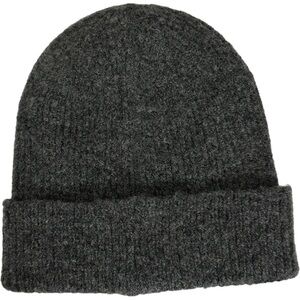 NEW Nordstrom Rack Grey Ribbed Beanie Hat Winter Toque One‎ Size Warm Knit NWOT